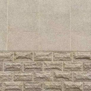 荆州 黄金麻自然面蘑菇石配荔枝面干挂