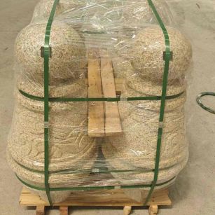 荆州 黄金麻异形定制雕花——棒棒糖挡车柱