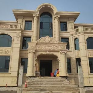 荆州 黄金麻花岗岩别墅外墙干挂