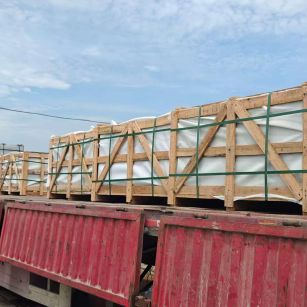 荆州 芝麻白花岗岩地铺石出口专车-泰国游