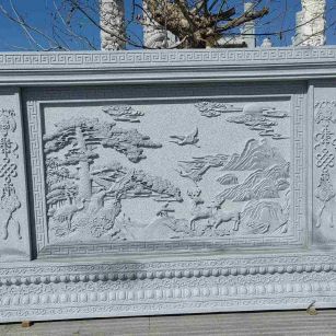 荆州 芝麻白大型照壁，屏风，影壁