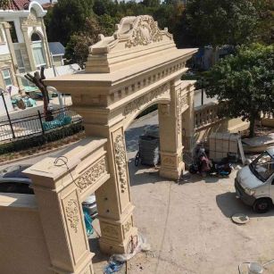 荆州 黄金麻荔枝面花岗岩别墅门楼