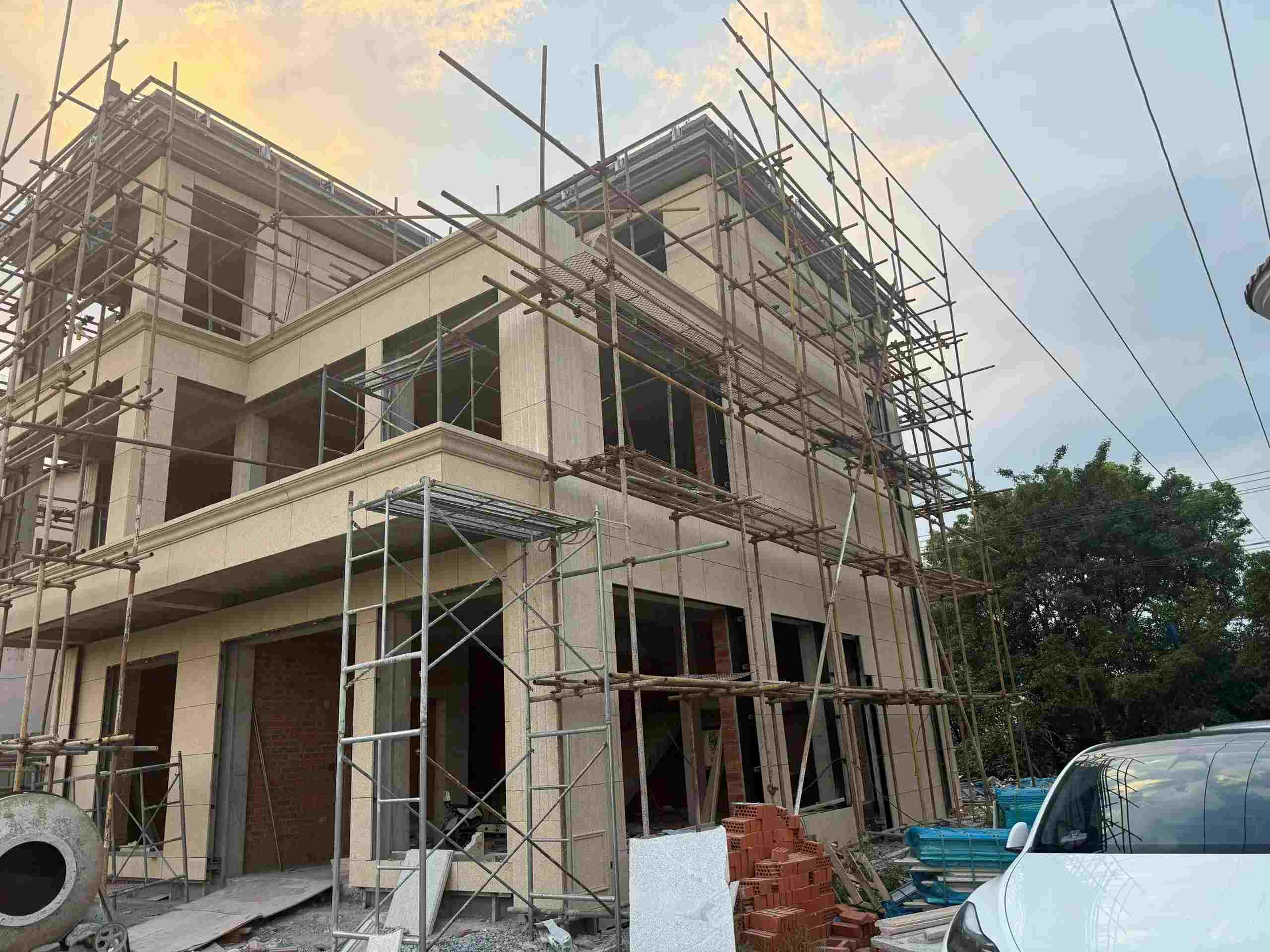 荆州 黄金麻荔枝面花岗岩外墙干挂