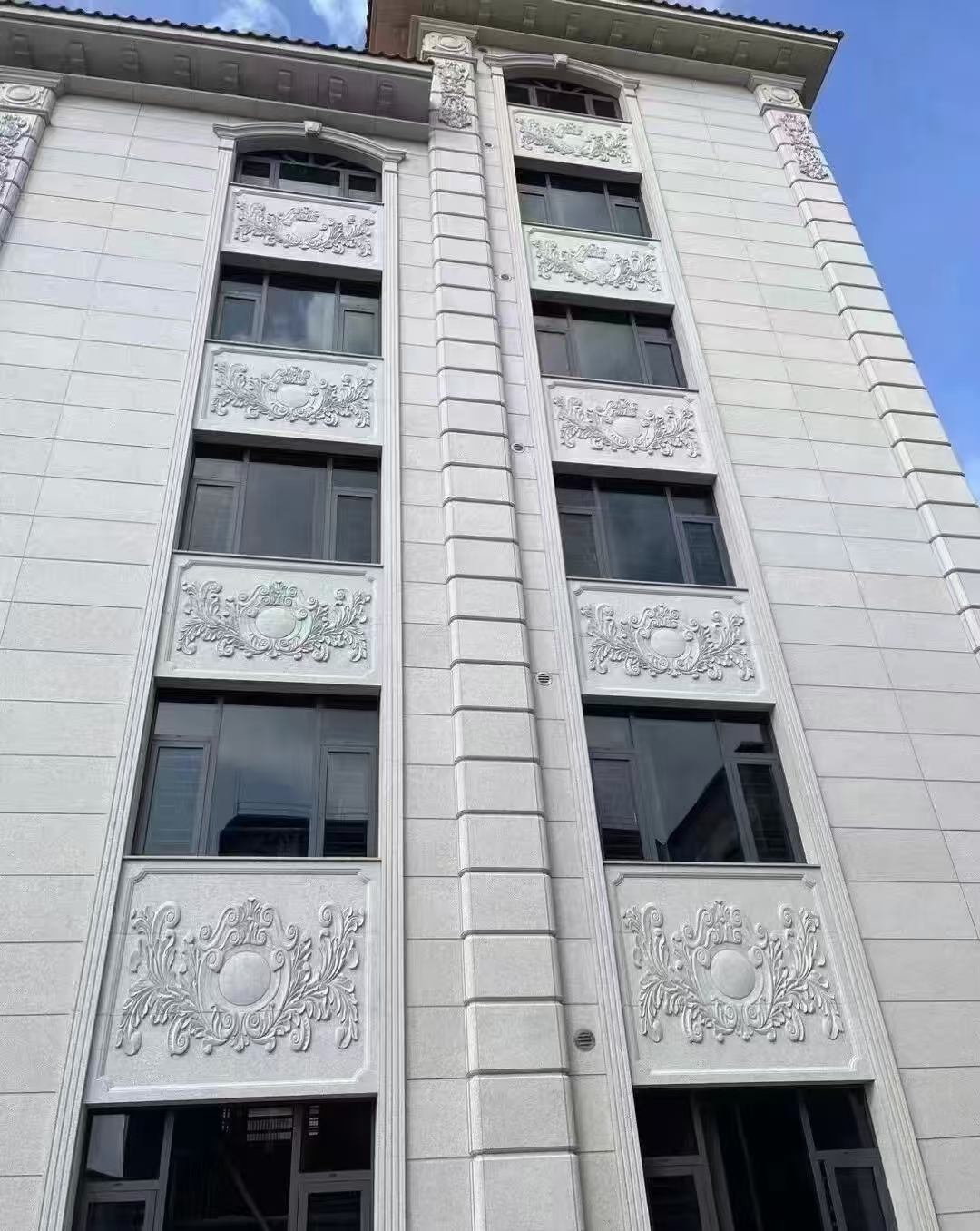 荆州 白麻荔枝面花岗岩别墅外墙干挂