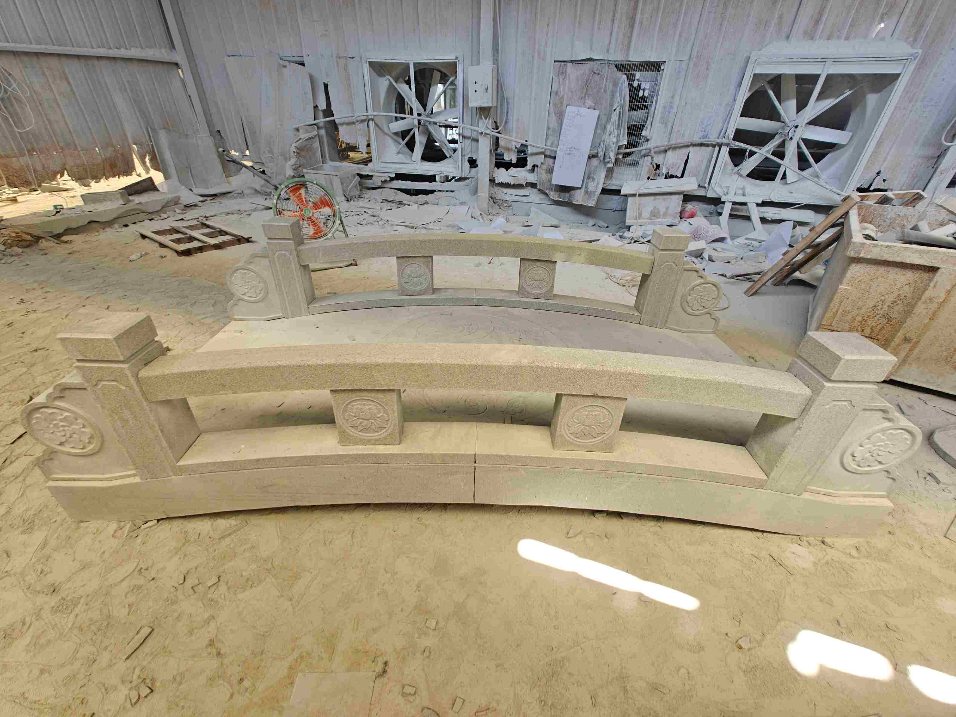 荆州 芝麻灰花岗岩异形加工-拱桥，石桥