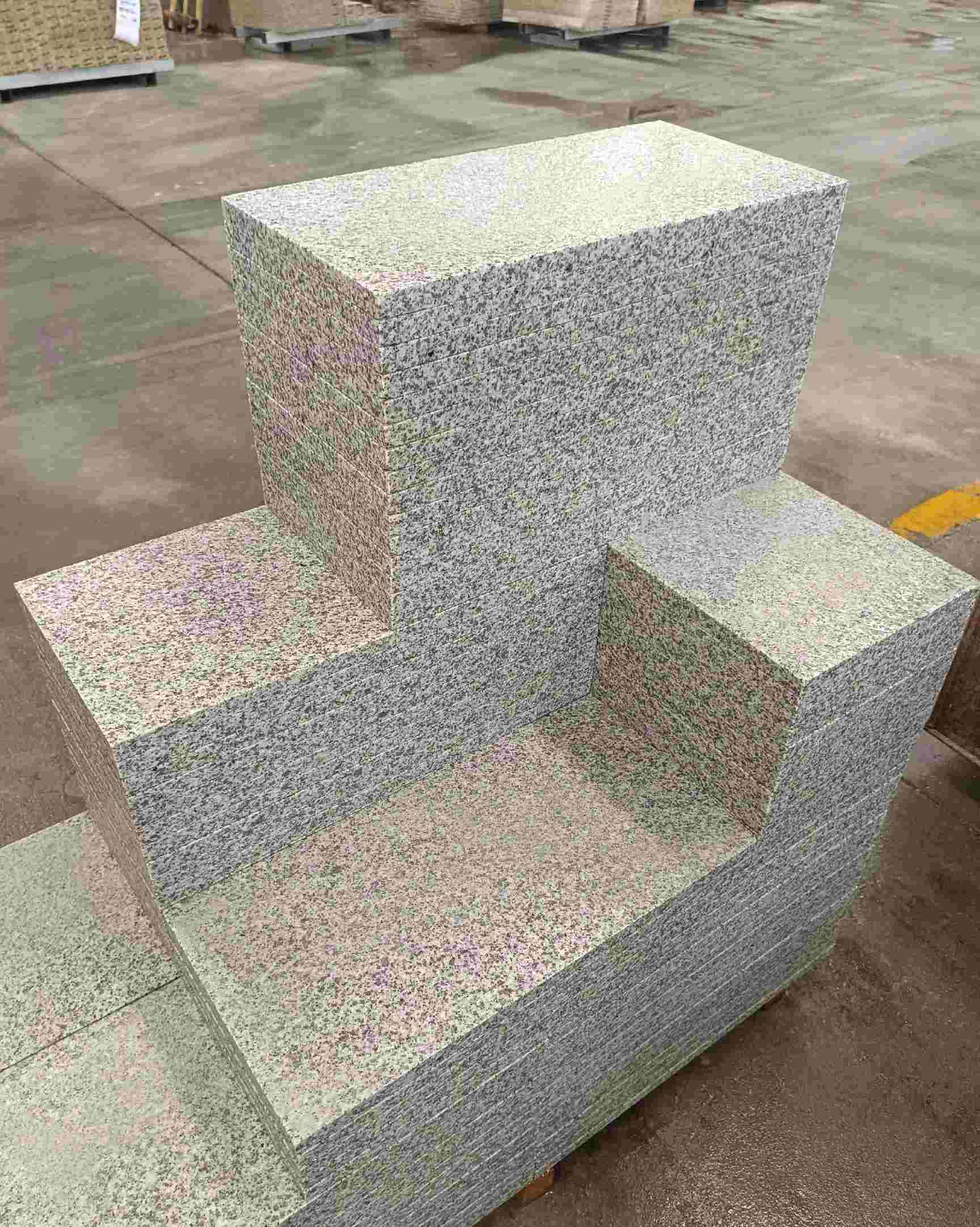 荆州 白麻花岗岩荔枝面地铺石